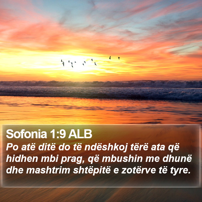 Sofonia 1:9 ALB Bible Study