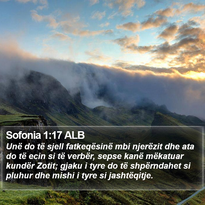 Sofonia 1:17 ALB Bible Study