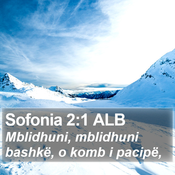 Sofonia 2:1 ALB Bible Study