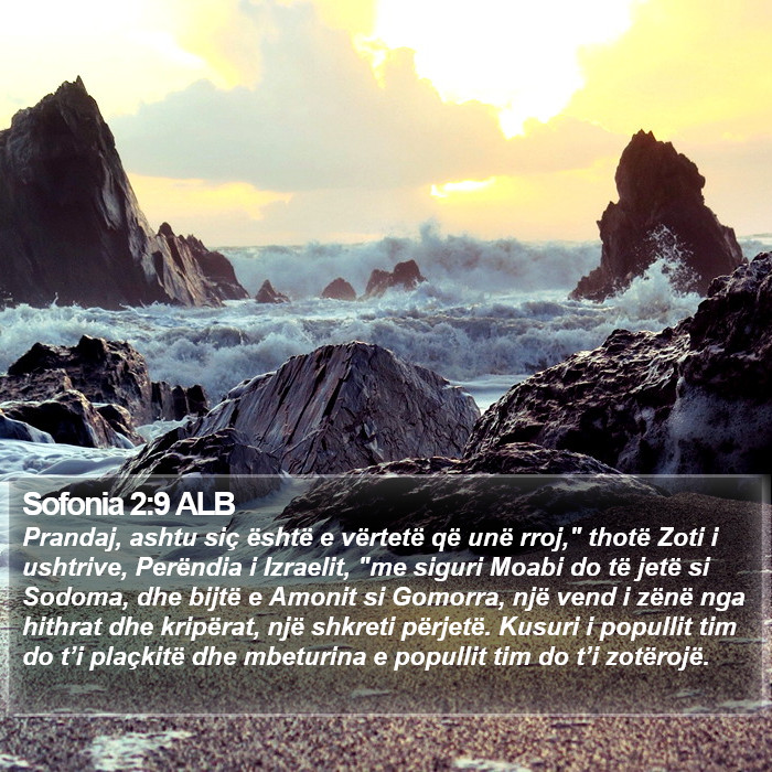 Sofonia 2:9 ALB Bible Study