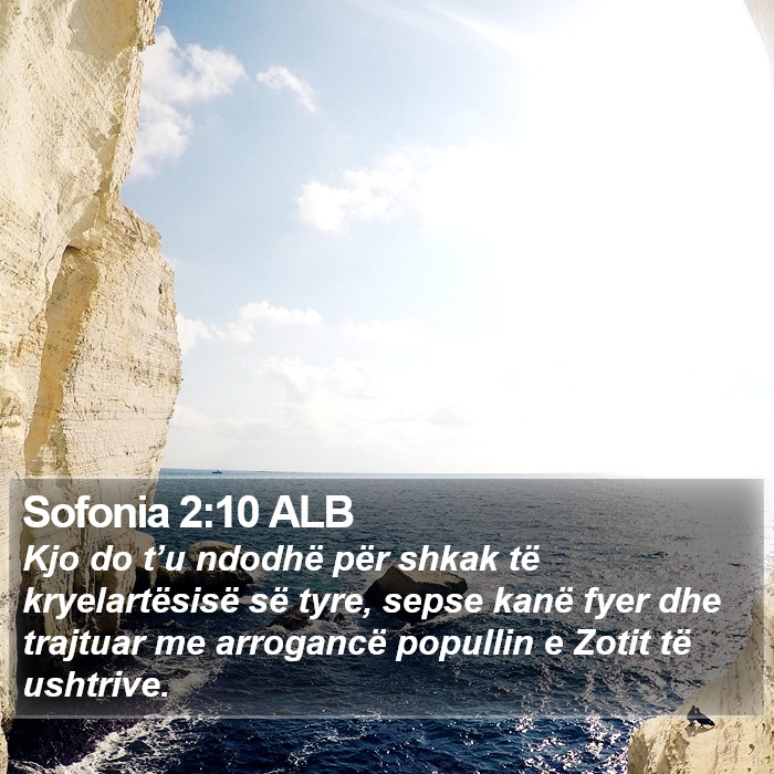 Sofonia 2:10 ALB Bible Study