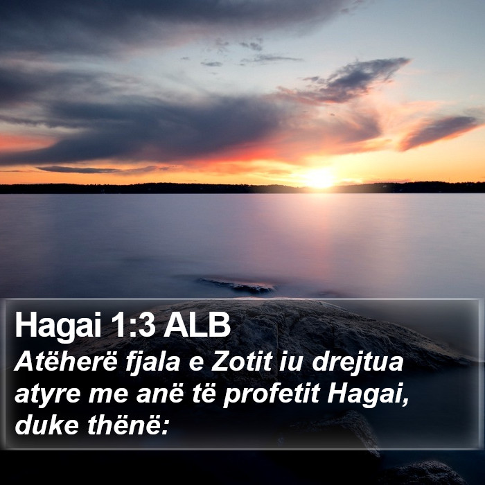 Hagai 1:3 ALB Bible Study