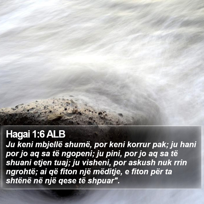 Hagai 1:6 ALB Bible Study