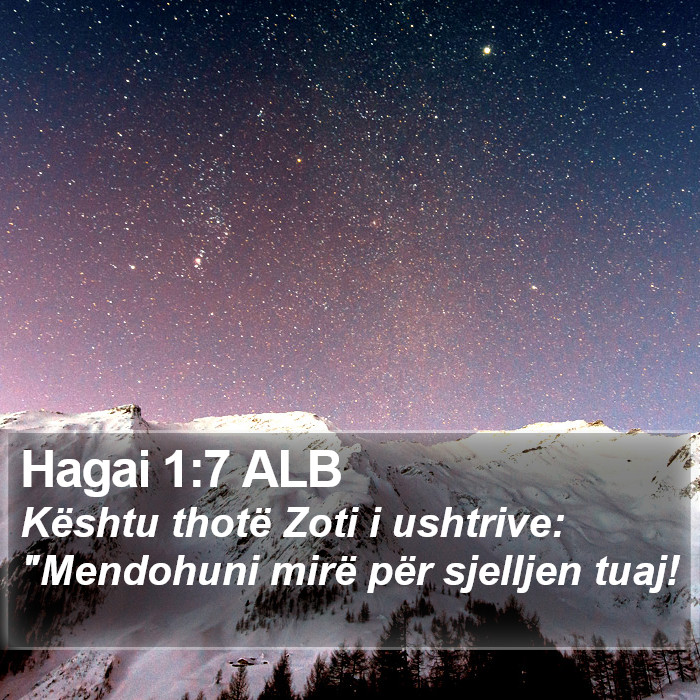 Hagai 1:7 ALB Bible Study