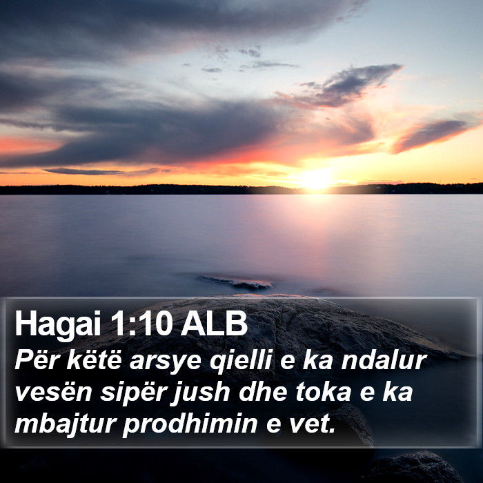 Hagai 1:10 ALB Bible Study