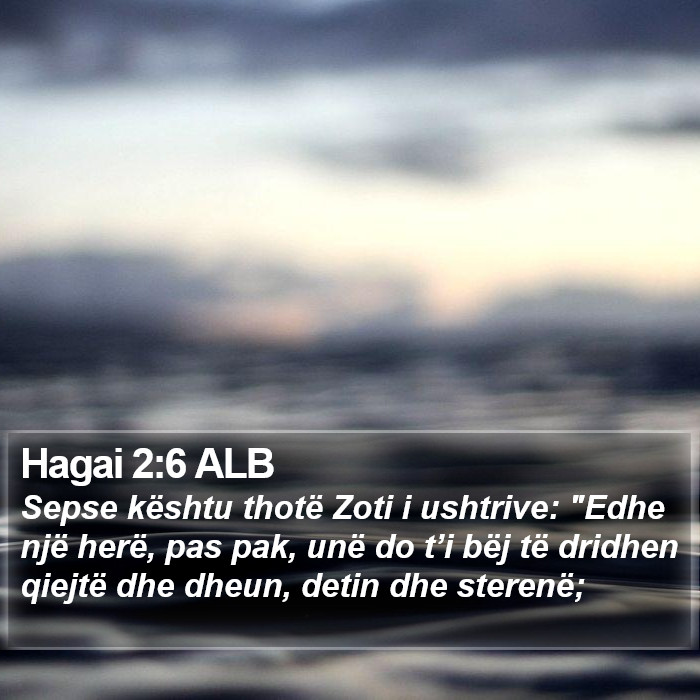 Hagai 2:6 ALB Bible Study
