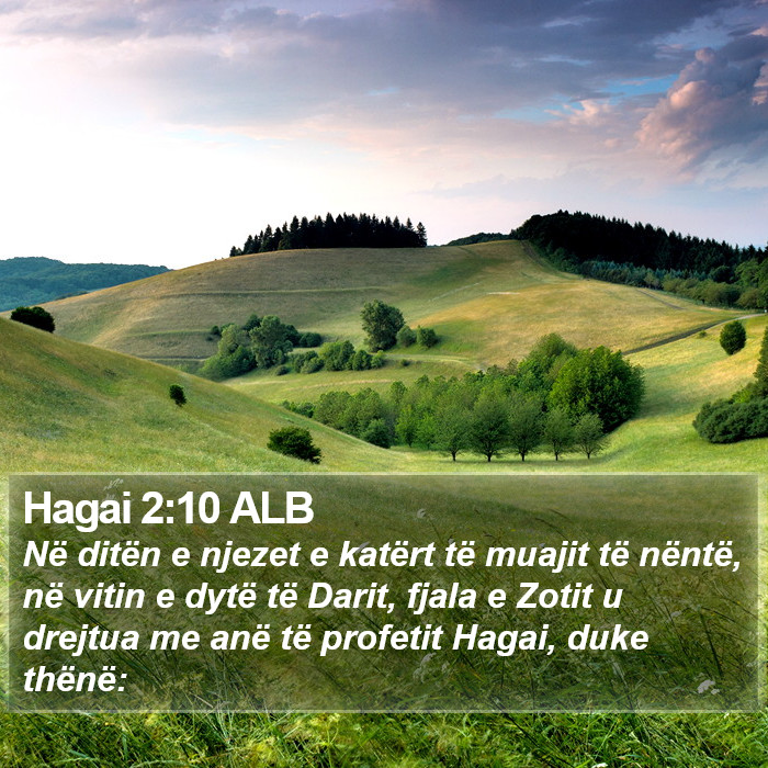 Hagai 2:10 ALB Bible Study