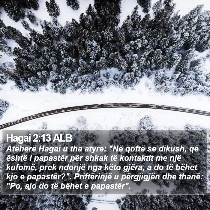 Hagai 2:13 ALB Bible Study
