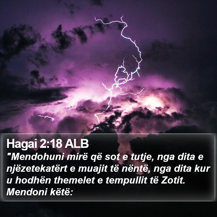 Hagai 2:18 ALB Bible Study