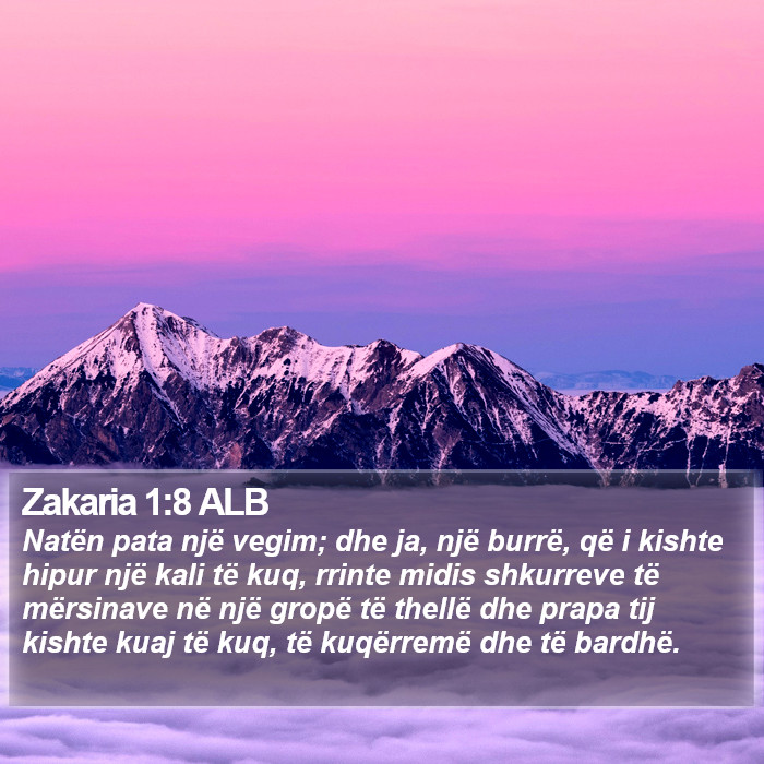 Zakaria 1:8 ALB Bible Study