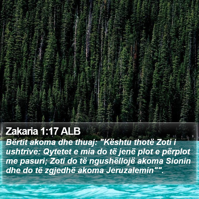 Zakaria 1:17 ALB Bible Study