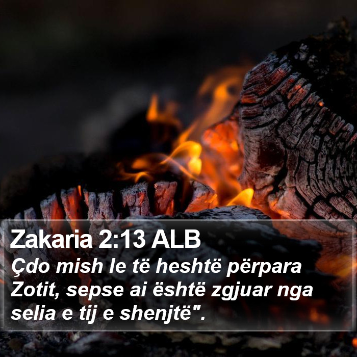 Zakaria 2:13 ALB Bible Study