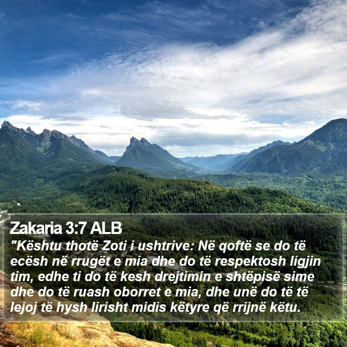 Zakaria 3:7 ALB Bible Study