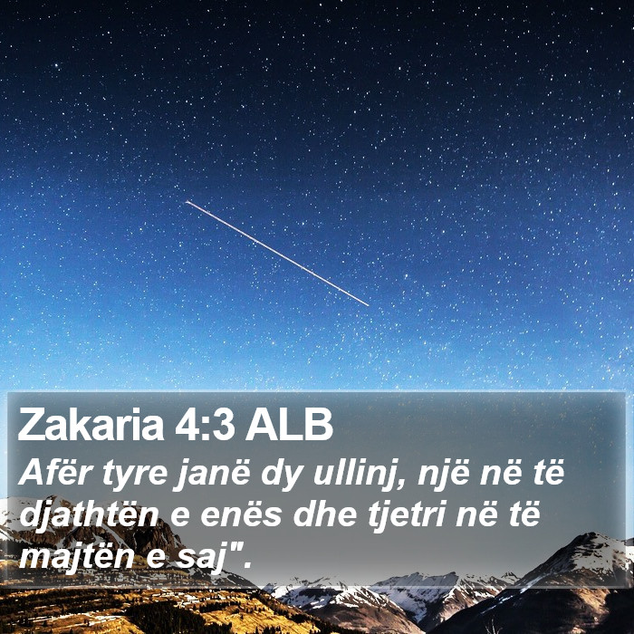 Zakaria 4:3 ALB Bible Study