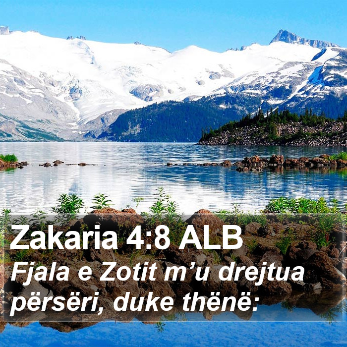 Zakaria 4:8 ALB Bible Study