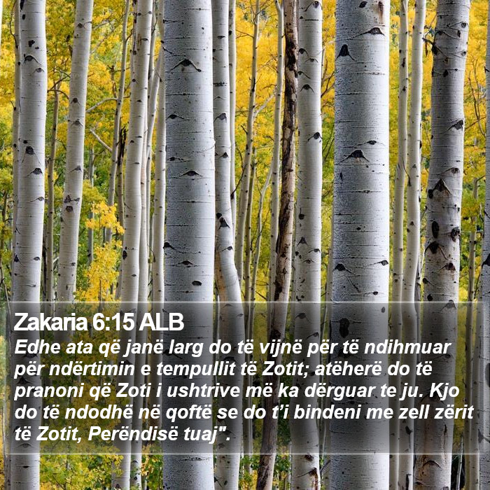 Zakaria 6:15 ALB Bible Study