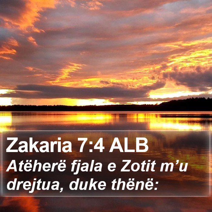 Zakaria 7:4 ALB Bible Study