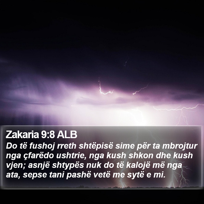 Zakaria 9:8 ALB Bible Study