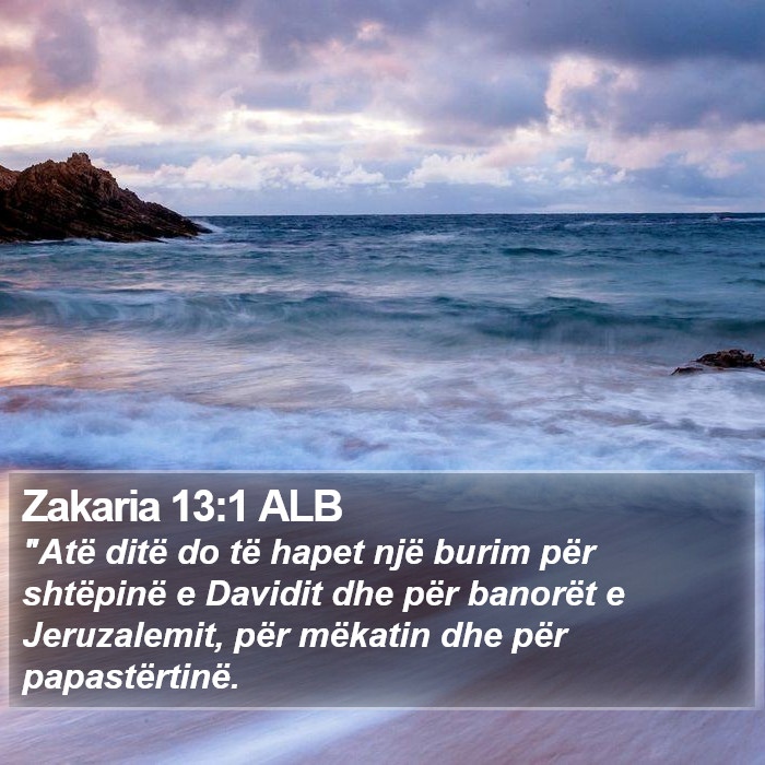 Zakaria 13:1 ALB Bible Study