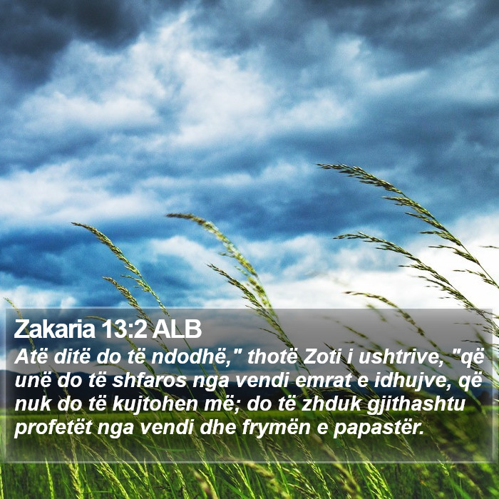 Zakaria 13:2 ALB Bible Study