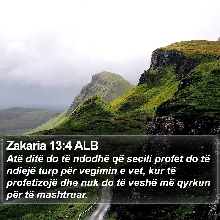 Zakaria 13:4 ALB Bible Study