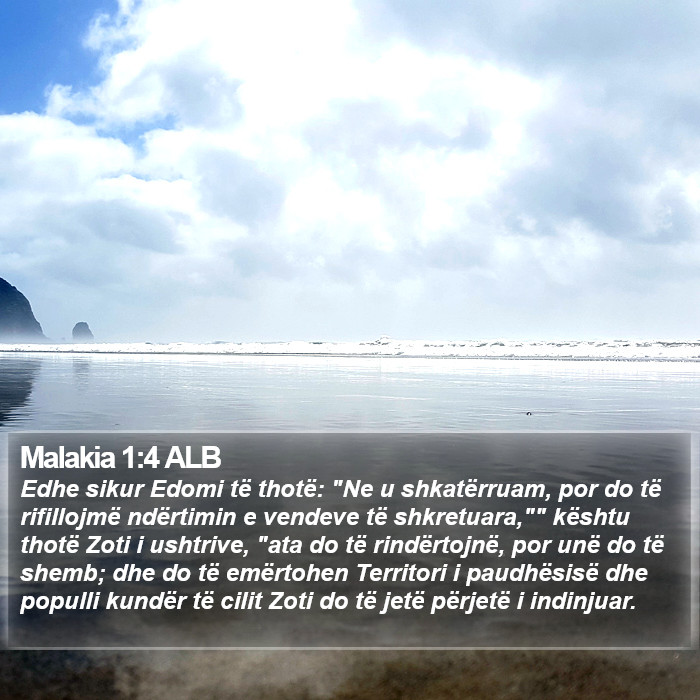 Malakia 1:4 ALB Bible Study