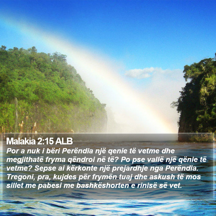 Malakia 2:15 ALB Bible Study