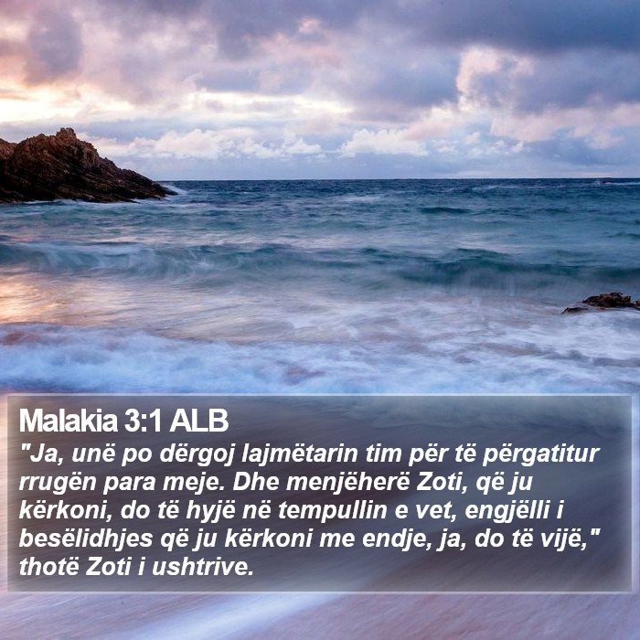 Malakia 3:1 ALB Bible Study
