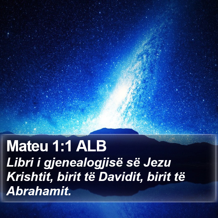 Mateu 1:1 ALB Bible Study