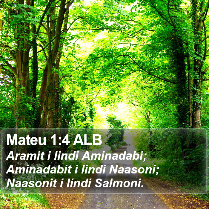 Mateu 1:4 ALB Bible Study