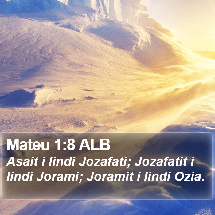 Mateu 1:8 ALB Bible Study