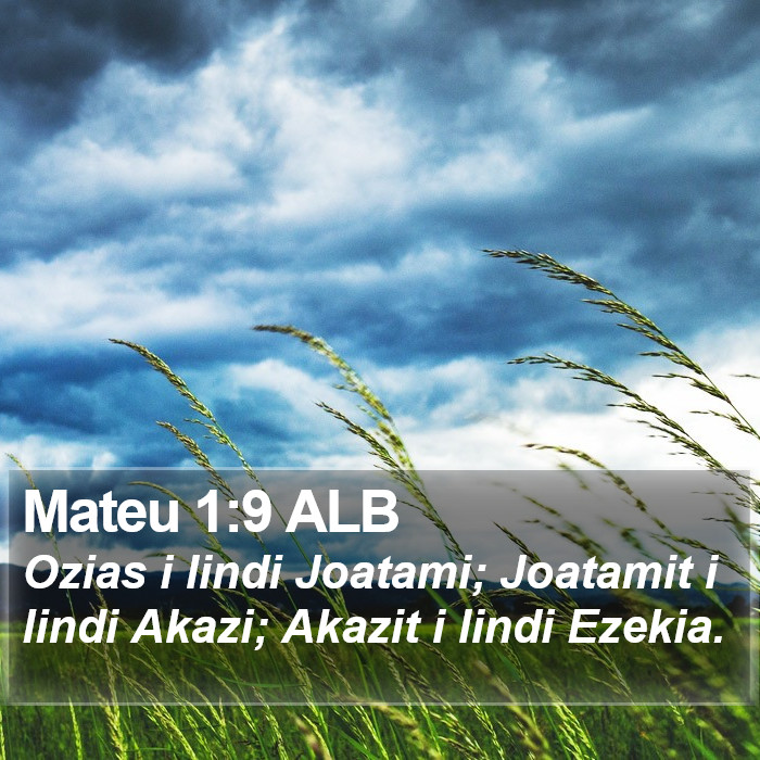 Mateu 1:9 ALB Bible Study