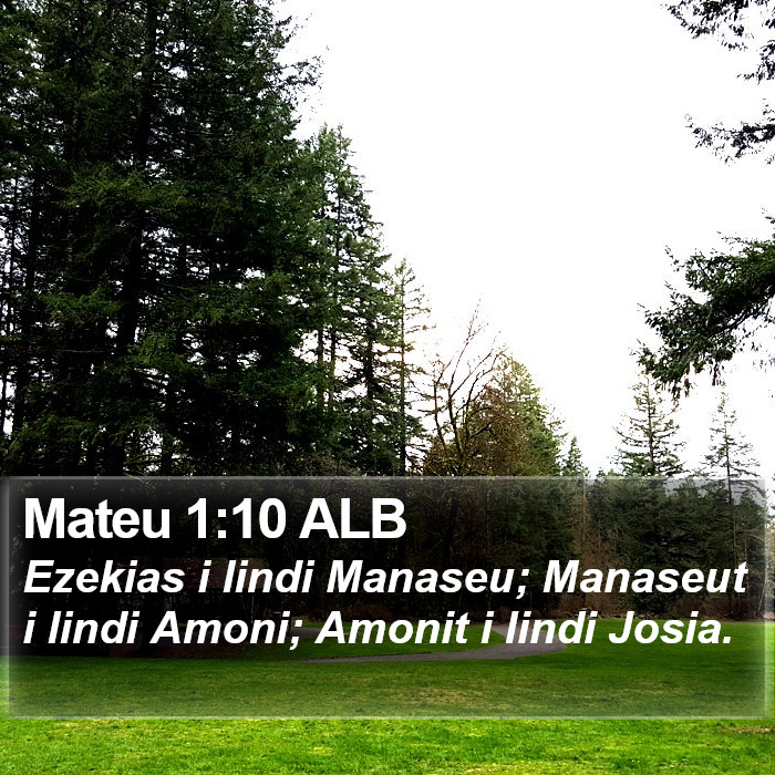 Mateu 1:10 ALB Bible Study