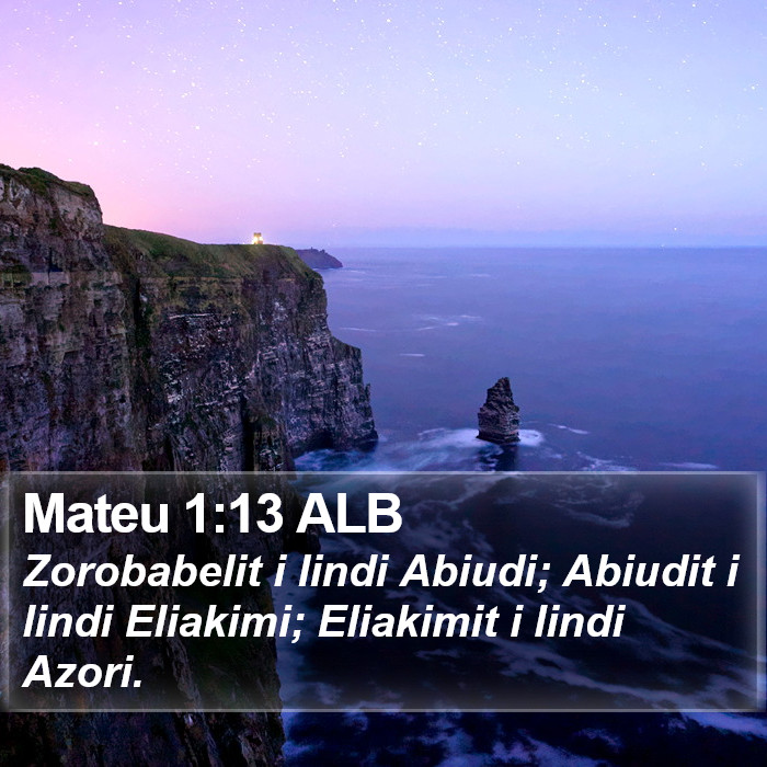 Mateu 1:13 ALB Bible Study