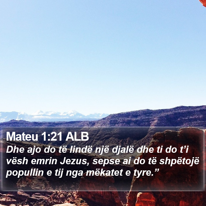 Mateu 1:21 ALB Bible Study