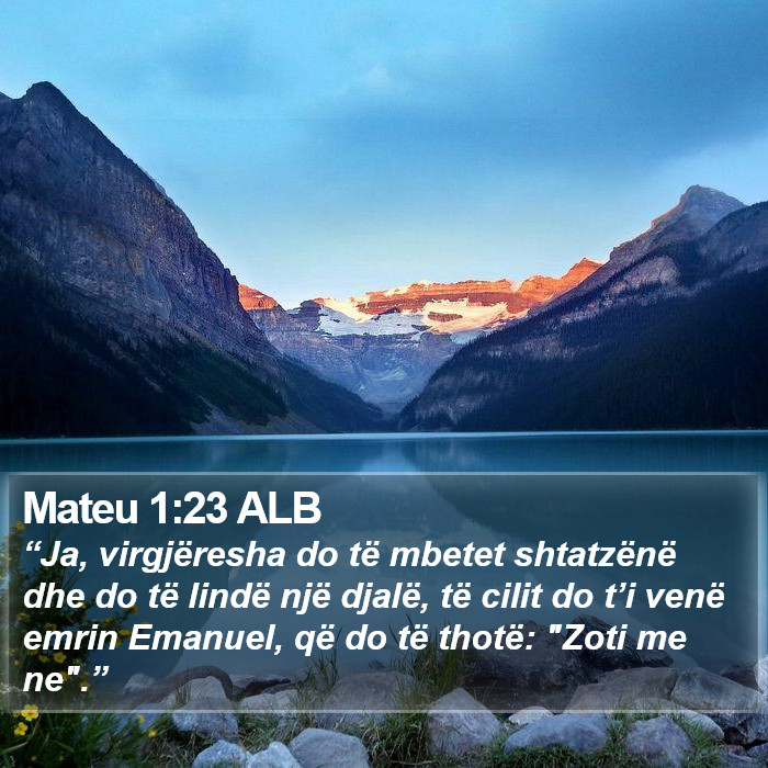 Mateu 1:23 ALB Bible Study