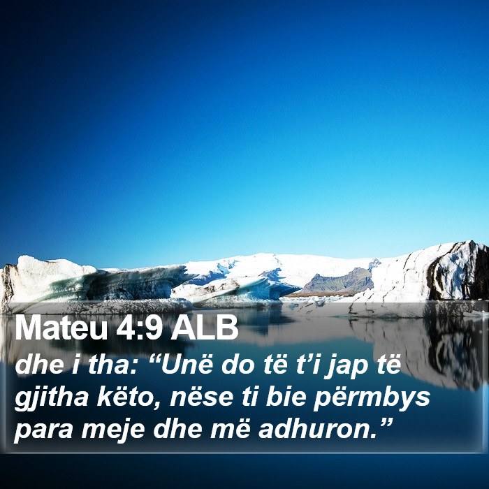 Mateu 4:9 ALB Bible Study