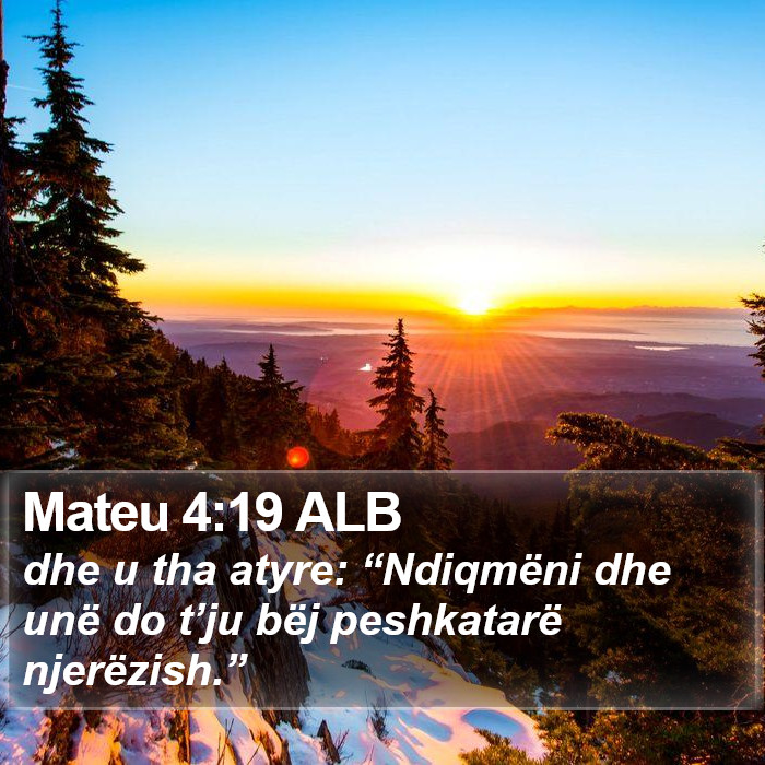 Mateu 4:19 ALB Bible Study