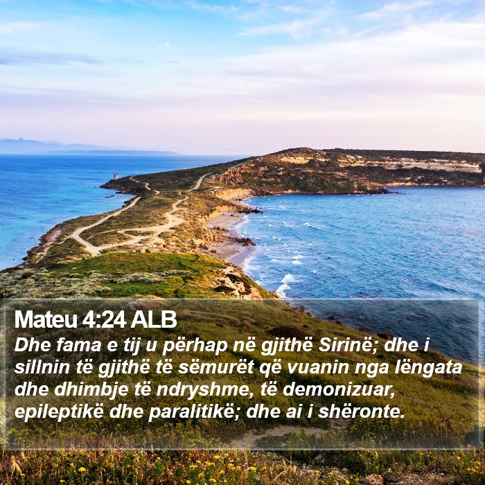 Mateu 4:24 ALB Bible Study