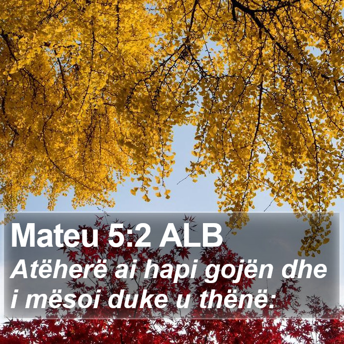 Mateu 5:2 ALB Bible Study