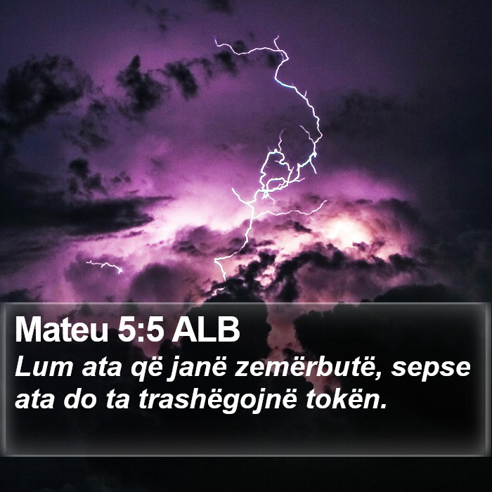 Mateu 5:5 ALB Bible Study