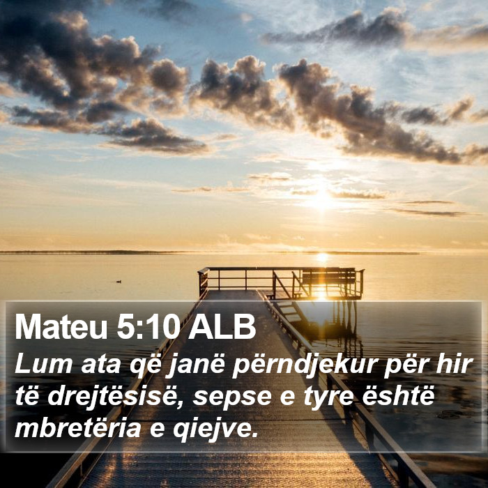 Mateu 5:10 ALB Bible Study