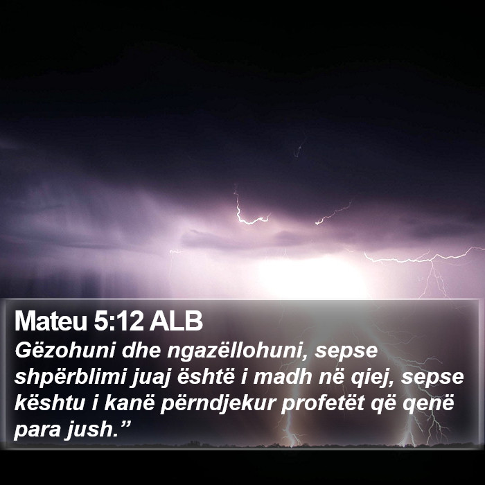 Mateu 5:12 ALB Bible Study