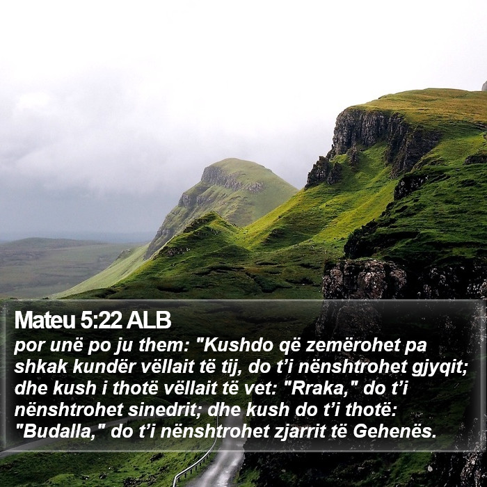 Mateu 5:22 ALB Bible Study