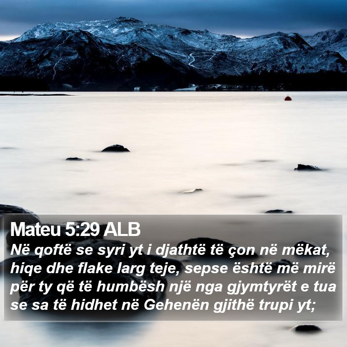 Mateu 5:29 ALB Bible Study