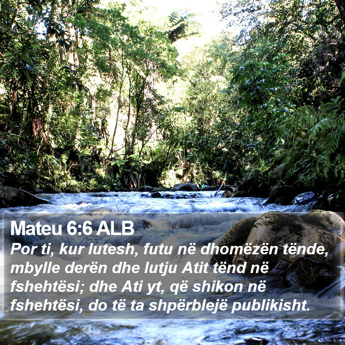 Mateu 6:6 ALB Bible Study