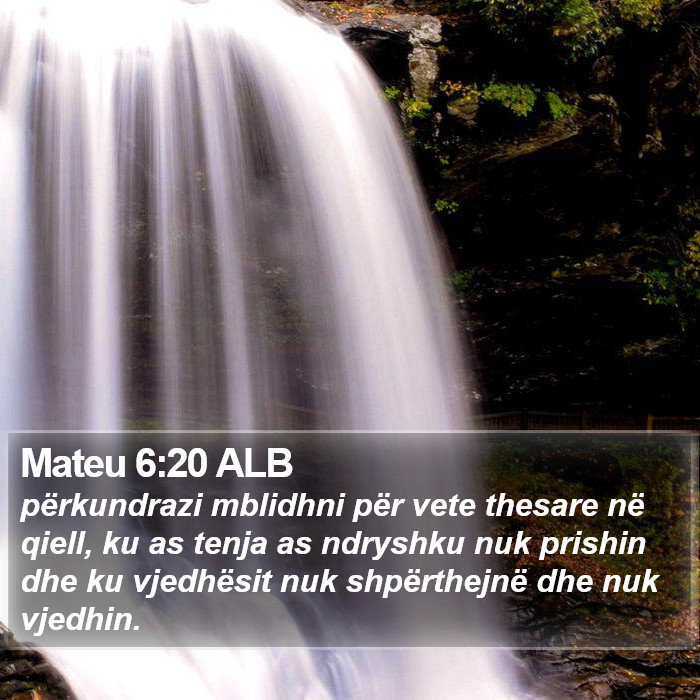 Mateu 6:20 ALB Bible Study