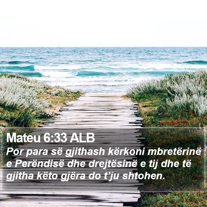 Mateu 6:33 ALB Bible Study