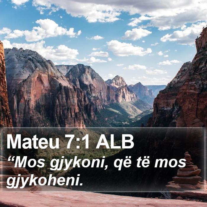 Mateu 7:1 ALB Bible Study