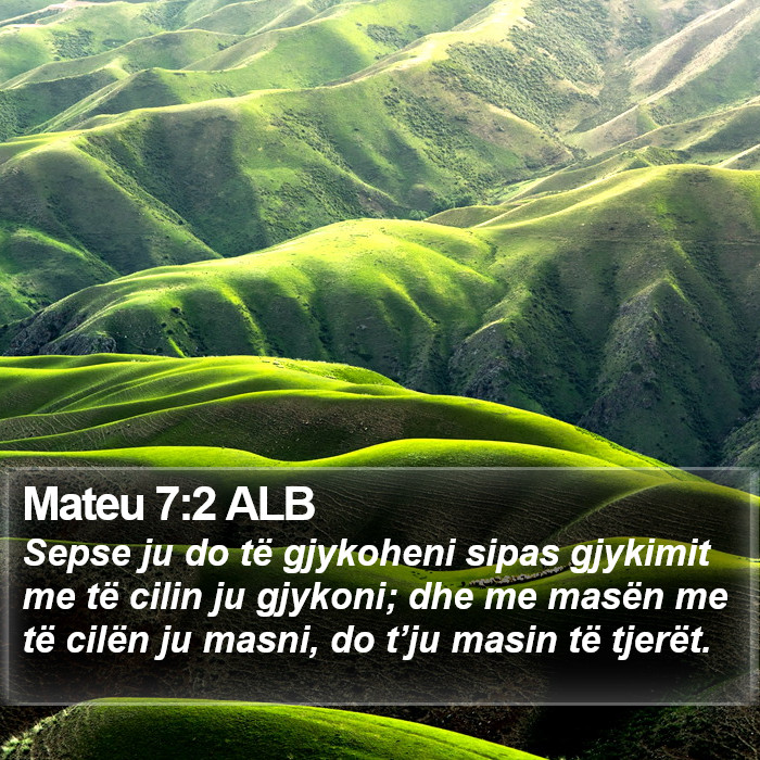 Mateu 7:2 ALB Bible Study